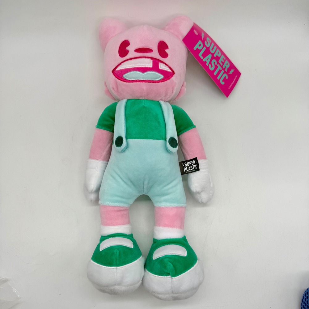 Superplastic Janky Plush Pink Green Blue Designer Toy Figure with‎ Dust Bag NEW